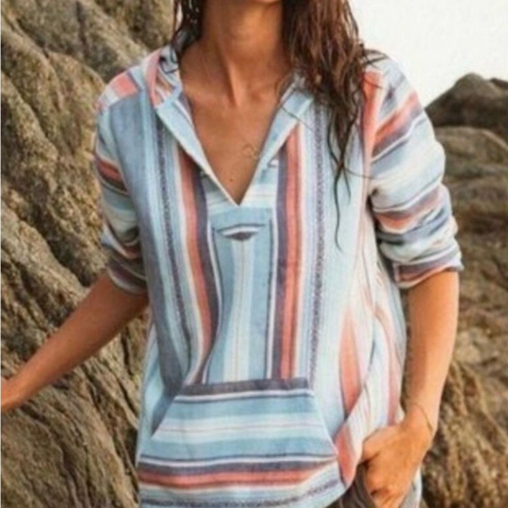 Faherty Boho pullover hoodie 100% Organic
Cotton Size XS